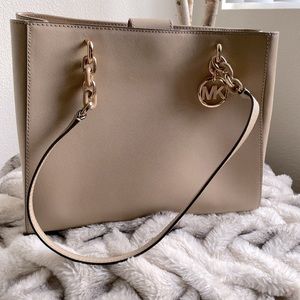 Michael Kors Nude Shoulder Bag- (EUC)